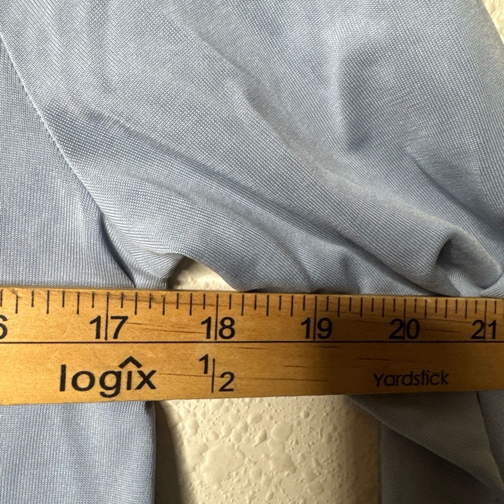 Soft Surroundings Tia Button Pleated V-Neck Long Sleeve‎ Jersey Knit Top Size Sm - Picture 9 of 10